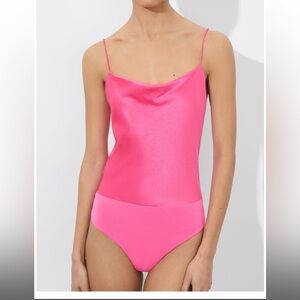 Alice Olivia red bodysuit